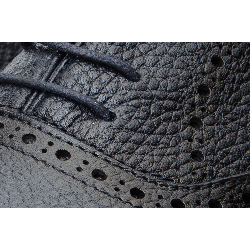 The Draco Handmade Navy Blue Semi Brogue Oxford Men Shoe