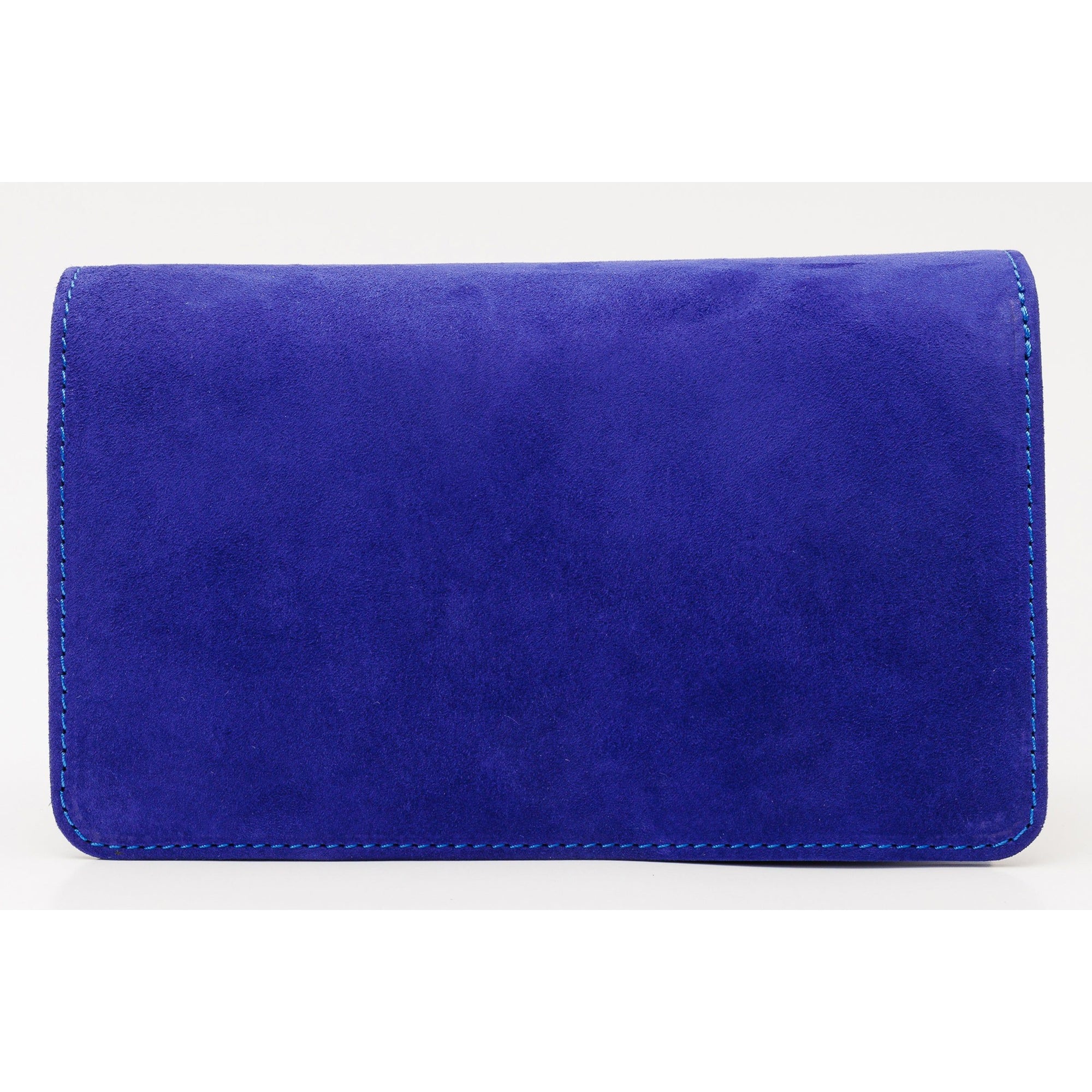 The California Sax Blue Suede Leather Handbag