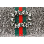 The Afega Silver Leather Handbag