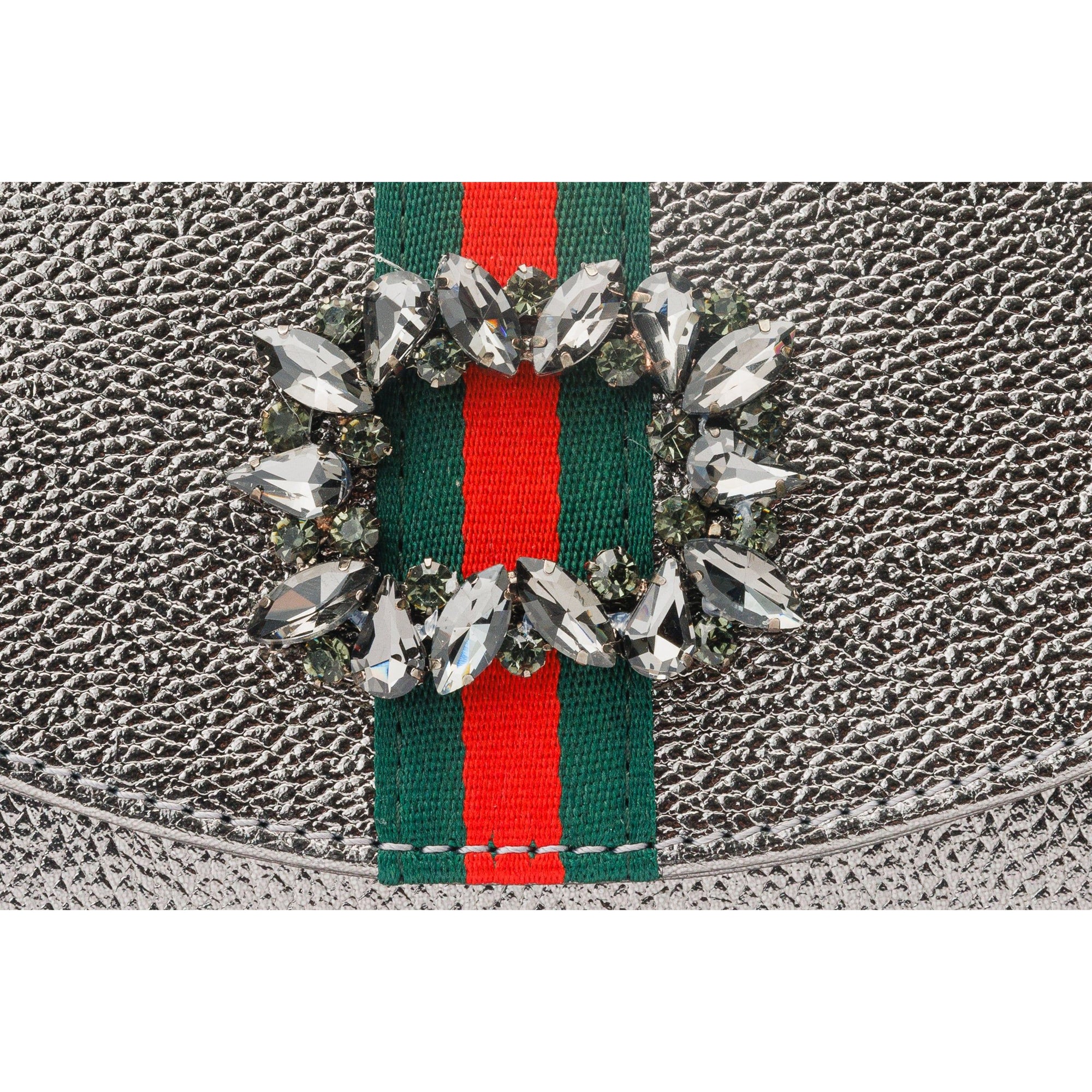 The Afega Silver Leather Handbag