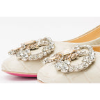 The Foggia Beige Leather Block Heel Pump Women Shoe
