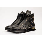 The Infanta High-Top Black Spike Leather Men Sneaker Limited Edition