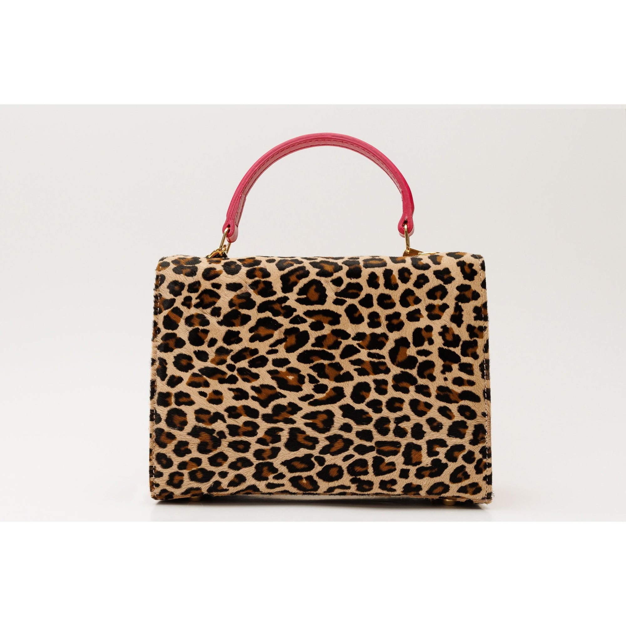 The Olbia Leopard Leather Handbag