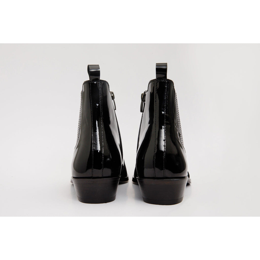 The Sorhag Black Suede Leather Dress Men Boot