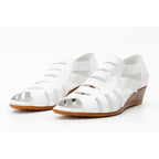 The Atina White Leather Sandal Final Sale!