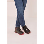 The Rialto Black & Red Patent Leather Men Sneaker