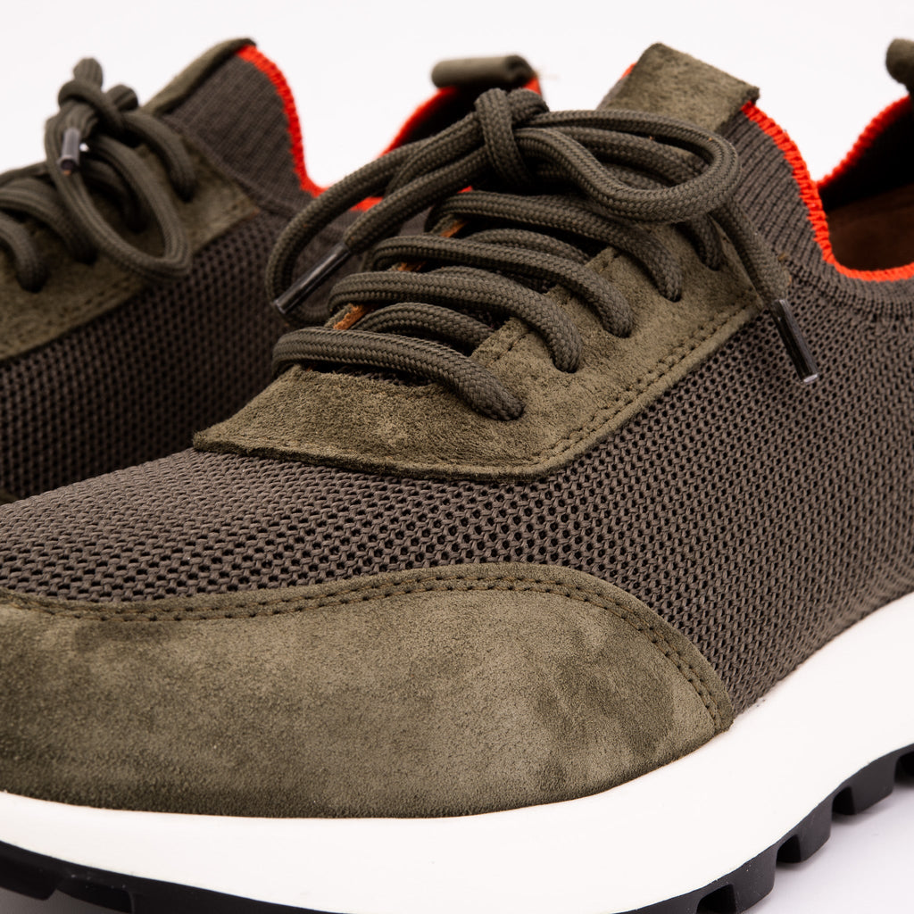 Vinci The Berlin Green Suede Leather Men Sneaker