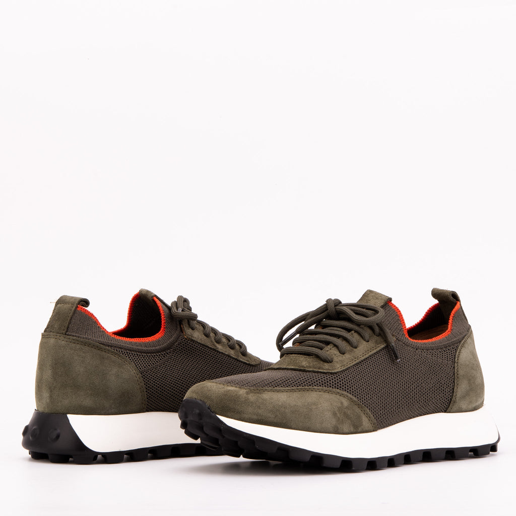 Vinci The Berlin Green Suede Leather Men Sneaker