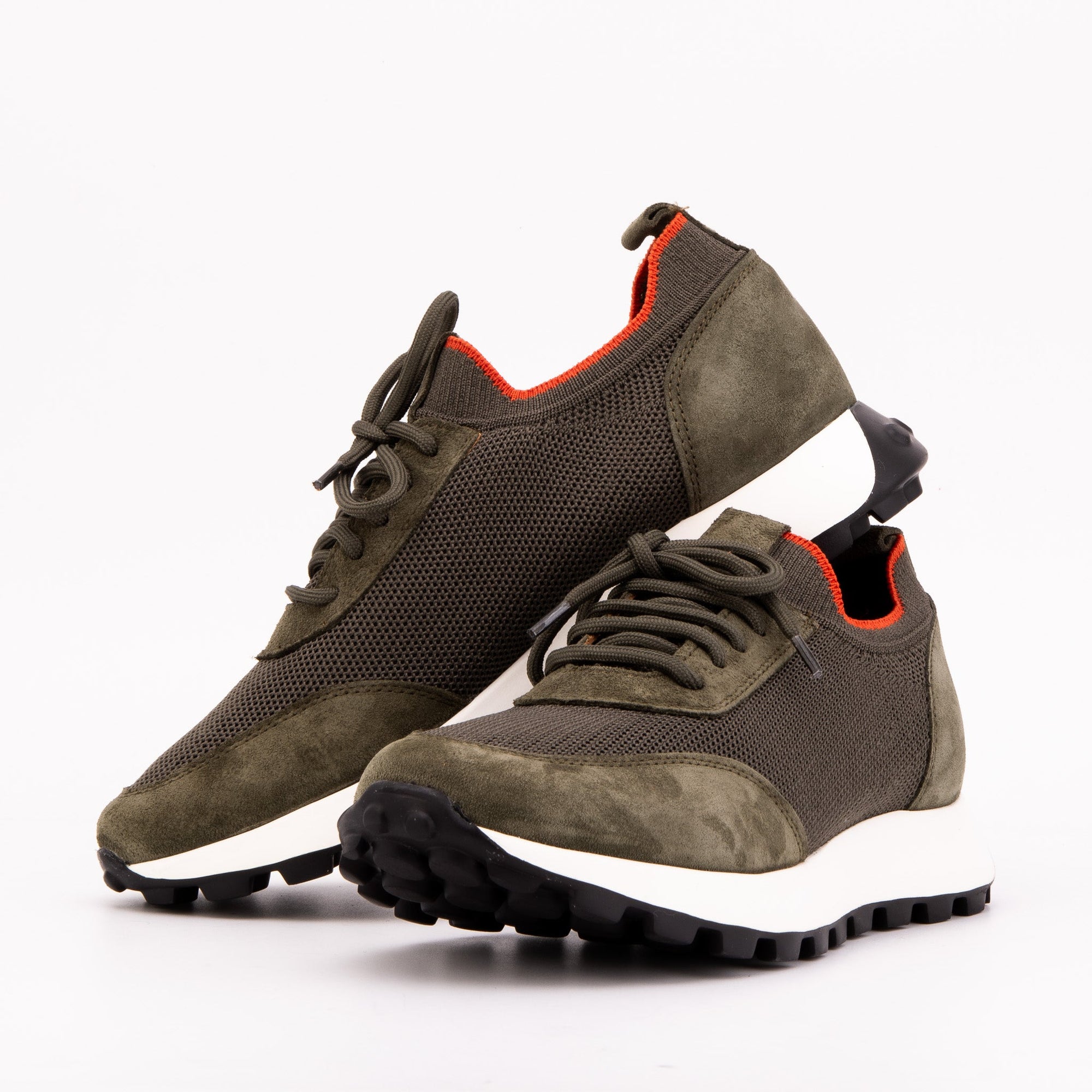 Vinci The Berlin Green Suede Leather Men Sneaker
