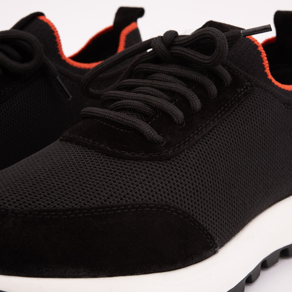 The Berlin Black Suede Leather Men Sneaker