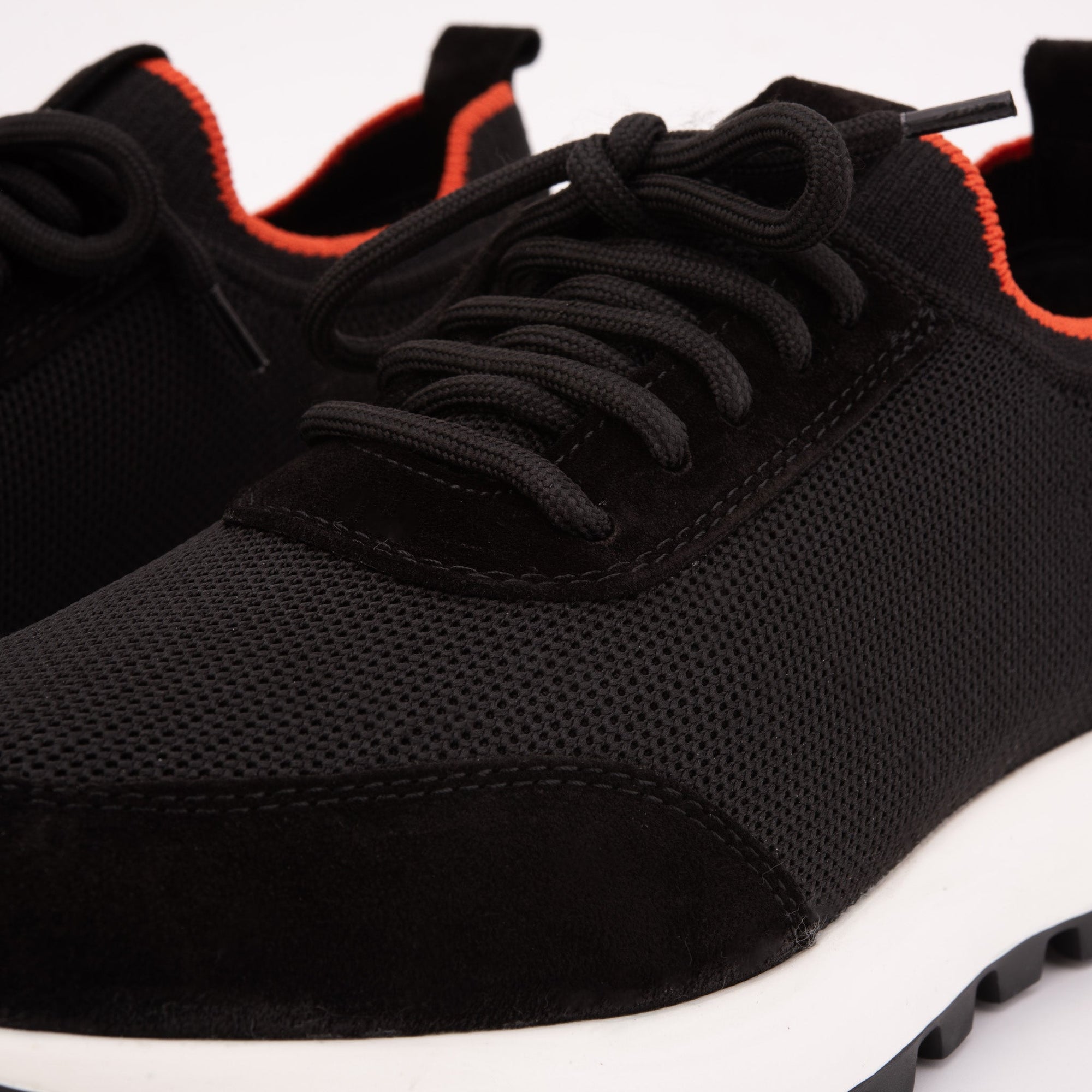 The Berlin Black Suede Leather Men Sneaker