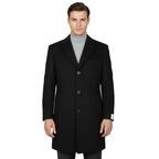Men's CASILA Turkey Top Winter Coat Wool, Cashmere Blend 403140-13 Black