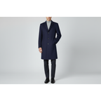 Men's CASILA Turkey Top Winter Coat Wool, Cashmere Blend 403140-14 Navy Blue