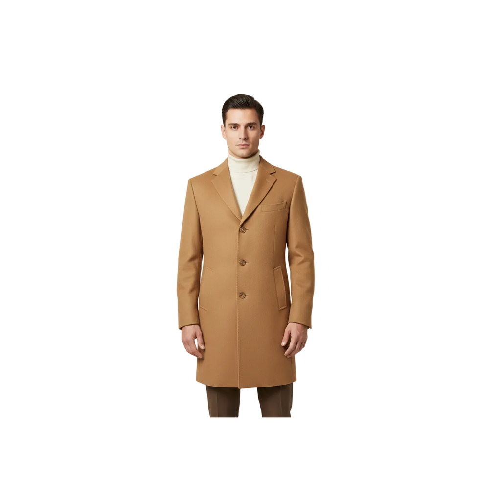 Men's CASILA Turkey Top Winter Coat Wool, Cashmere Blend 403140-16 Camel