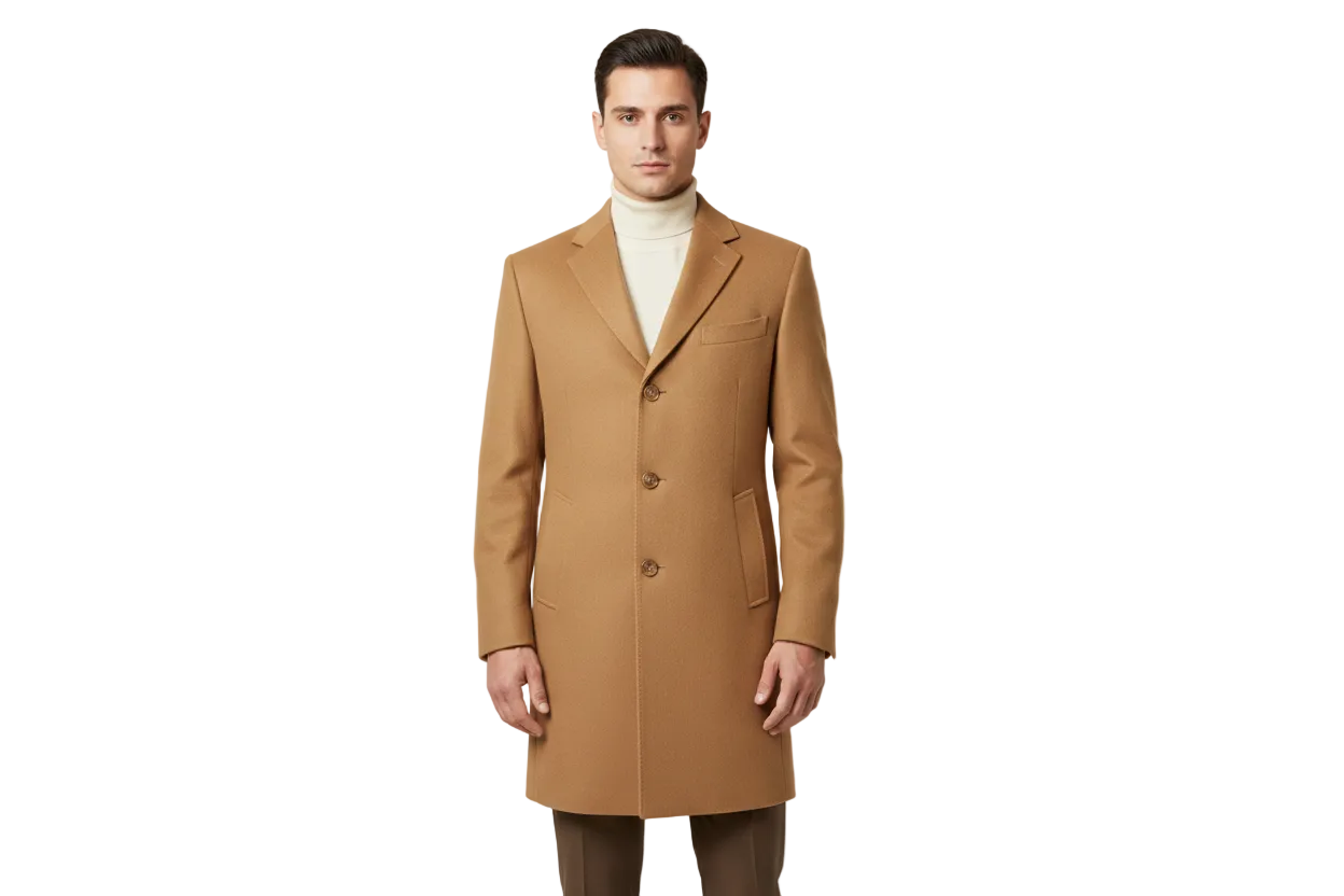 Men's CASILA Turkey Top Winter Coat Wool, Cashmere Blend 403140-16 Camel
