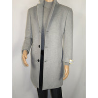 Men's CASILA Turkey Top Winter Coat Wool, Cashmere Blend 403140-26 Silver Gray