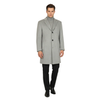 Men's CASILA Turkey Top Winter Coat Wool, Cashmere Blend 403140-26 Silver Gray