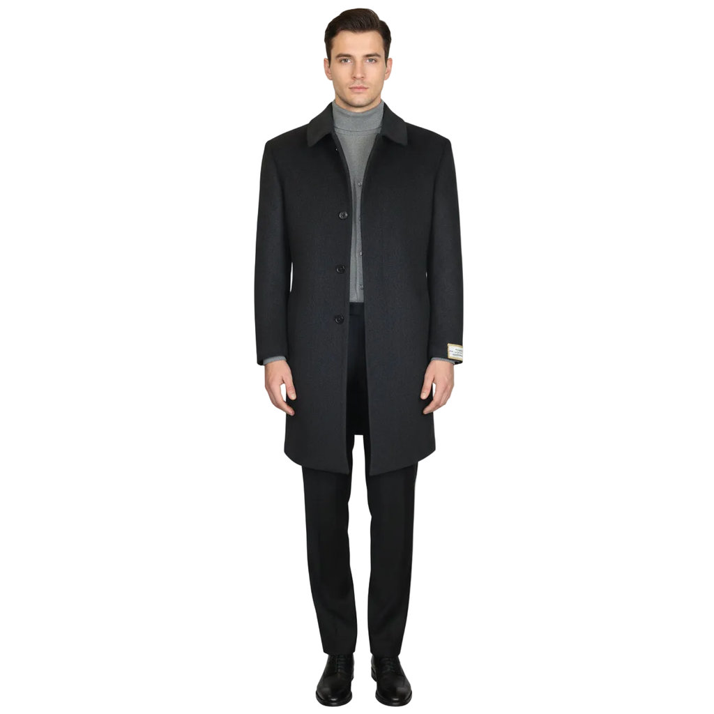 Men's CASILA Turkey Top Winter Coat Wool, Cashmere Blend 403230-04 Charcoal