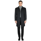 Men's CASILA Turkey Top Winter Coat Wool, Cashmere Blend 403230-04 Charcoal