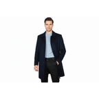 Men's CASILA Turkey Top Winter Coat Wool, Cashmere Blend 403230-15 Navy