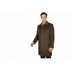 Men's CASILA Turkey Top Winter Coat Wool, Cashmere Blend 403230-19 Brown