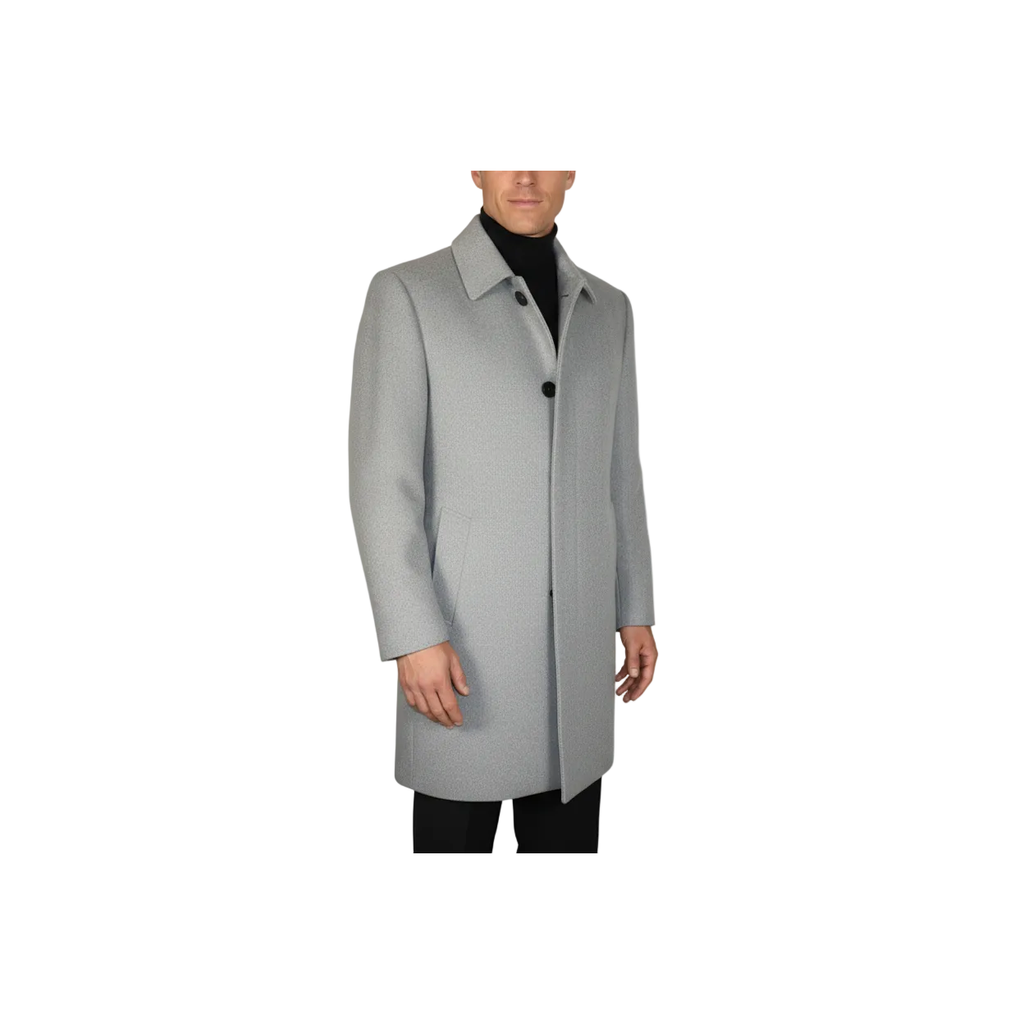 Men's CASILA Turkey Top Winter Coat Wool, Cashmere Blend 403230-23 Silver