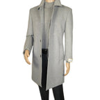 Men's CASILA Turkey Top Winter Coat Wool, Cashmere Blend 403230-23 Silver