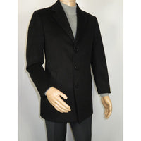 Men's CASILA Turkey Top Winter Car Coat Wool, Cashmere 403740-01 Black