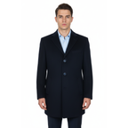 Men's CASILA Turkey Top Winter Car Coat Wool, Cashmere 403740-02 Dark Blue