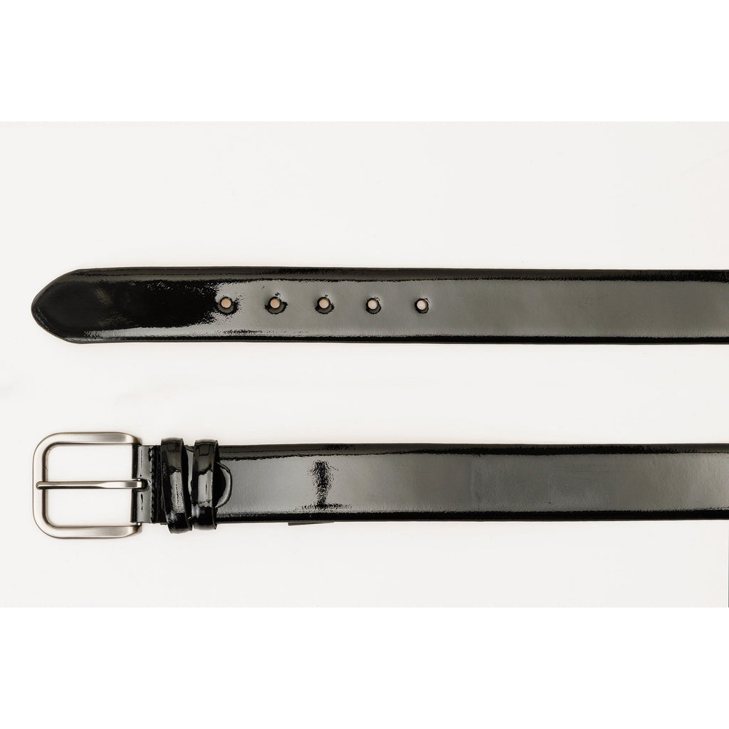 The Royal Hand Craft Black Patent Leather Belt