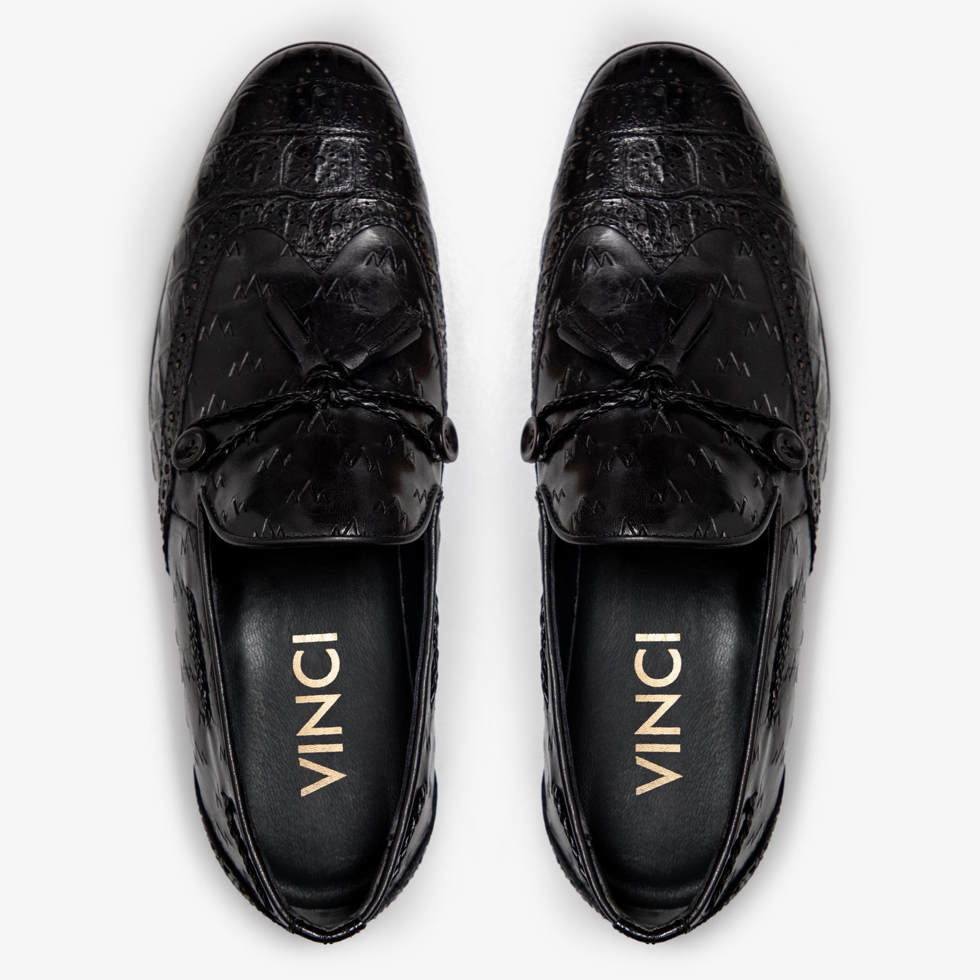 The Istanbul Black Leather Tassel Loafer Men Shoe