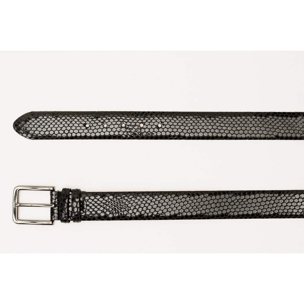 The King Black Leather Belt