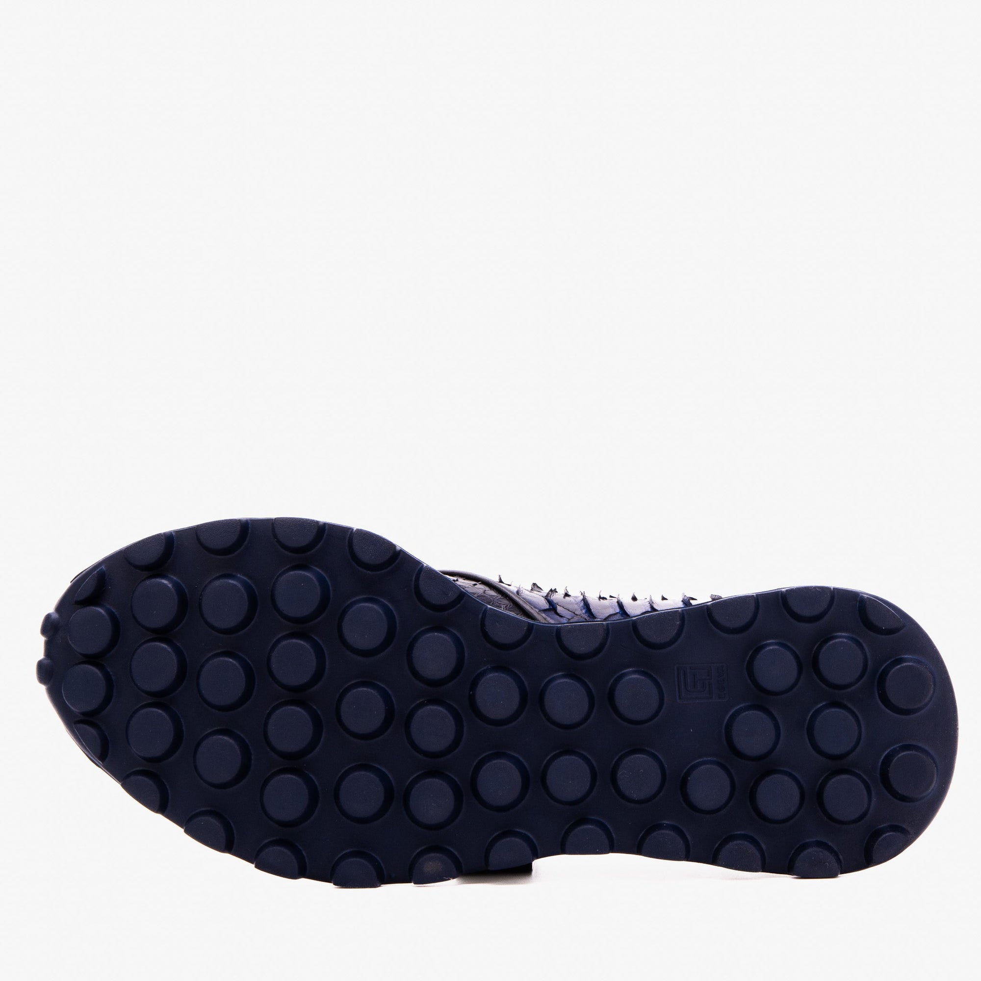 The Obsidian Navy Snake Leather Men Sneaker