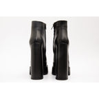 The Latino Black Leather High Heel Women Boot Final Sale!