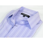 Men Short Sleeve Sport Shirt by BASSIRI Light Weight Soft Microfiber 48271 Lavender