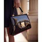 The Brunello Black Patent Leather Pump Women Shoe
