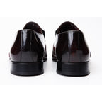 The Everest Burgundy & Burneshed Leather Cap Toe Dress Loafer Men Shoe