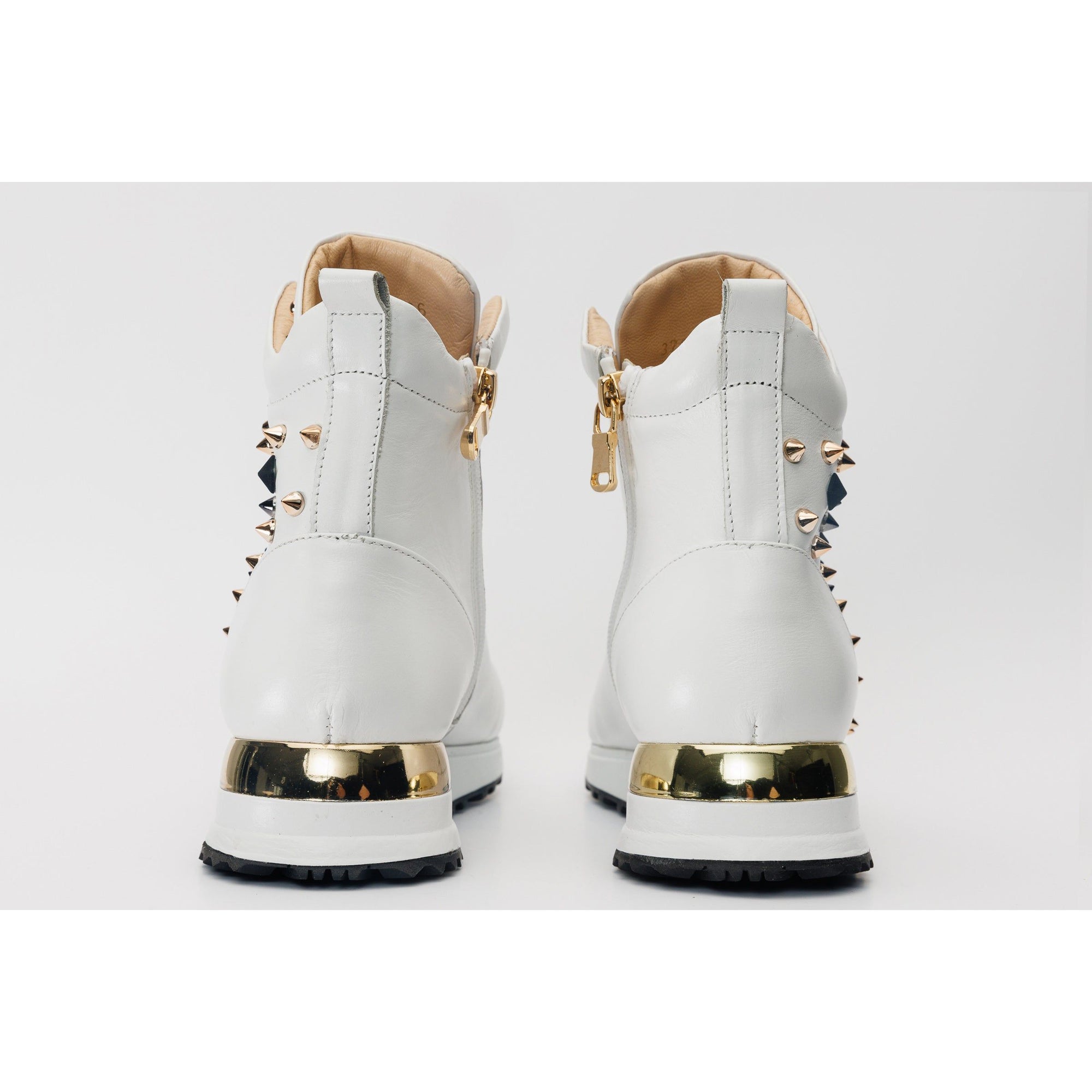 The Infanta High-Top White Spike Leather Men Sneaker Limited Edition