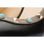 Vinci The Tikapur Black Leather Pump Women Shoes Final Sale!