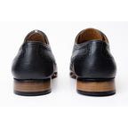 The Draco Handmade Navy Blue Semi Brogue Oxford Men Shoe