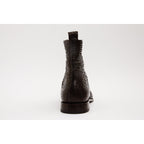 The Boss Brown Pythn Snk Zip-Up Leather Men Boot Limited Edition