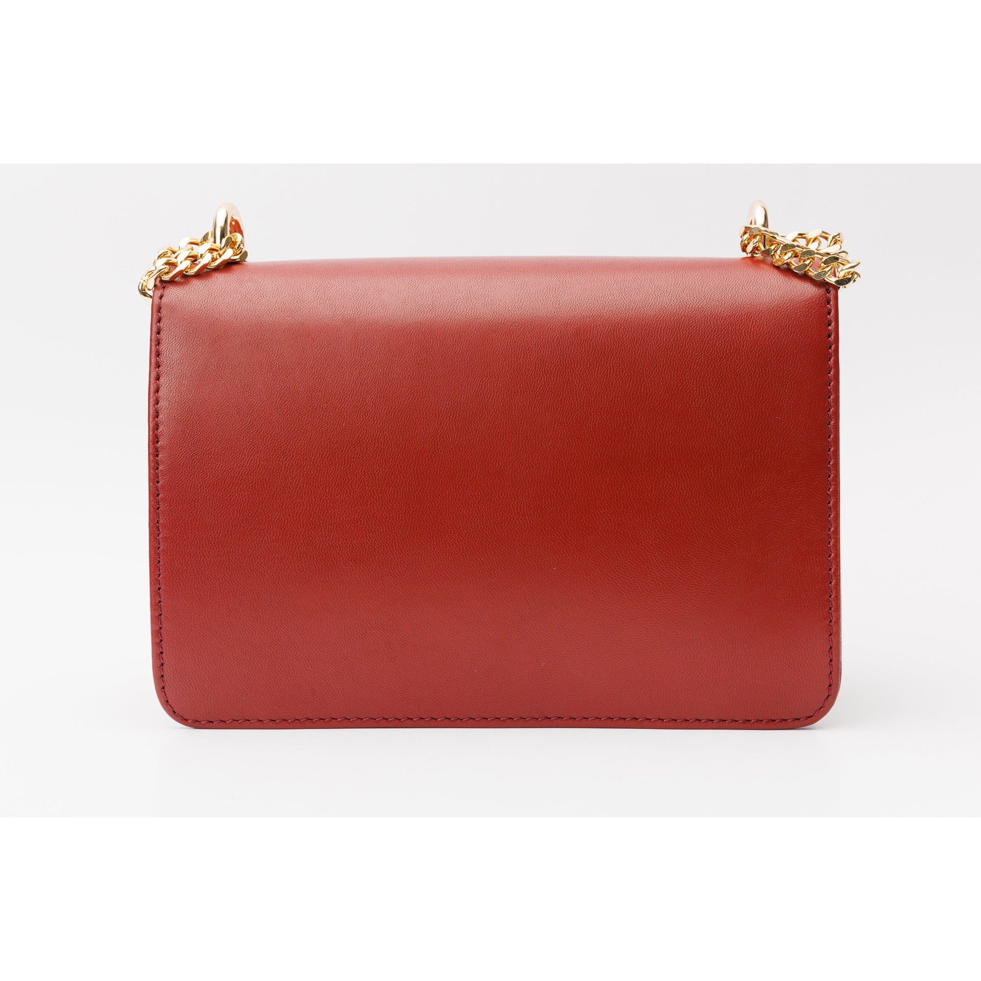 The Maneadero Dark Red Leather Handbag