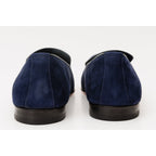 The Lazio Shoe Navy Blue Suede Slip-on Loafer Men Shoe