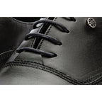 The Gambaha Black Leather Quarter Brogue Cap Toe Oxford Men Shoe