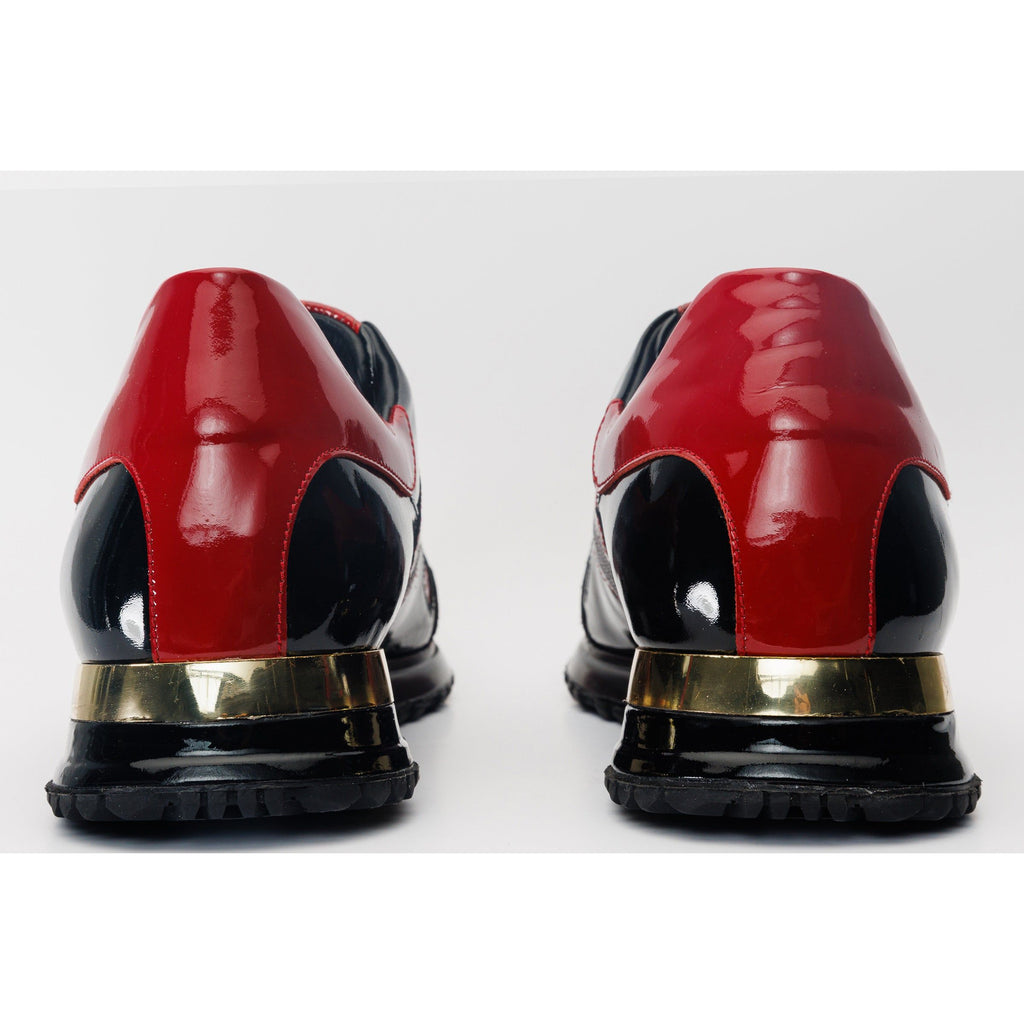 The Milano Snk Red Leather Men Sneaker