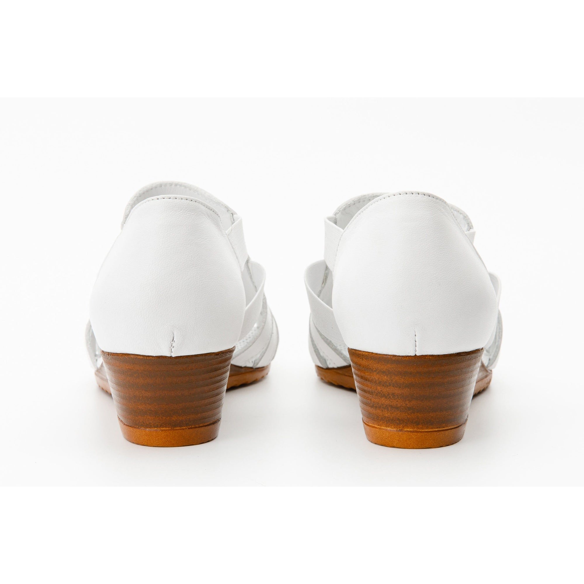 The Atina White Leather Sandal Final Sale!