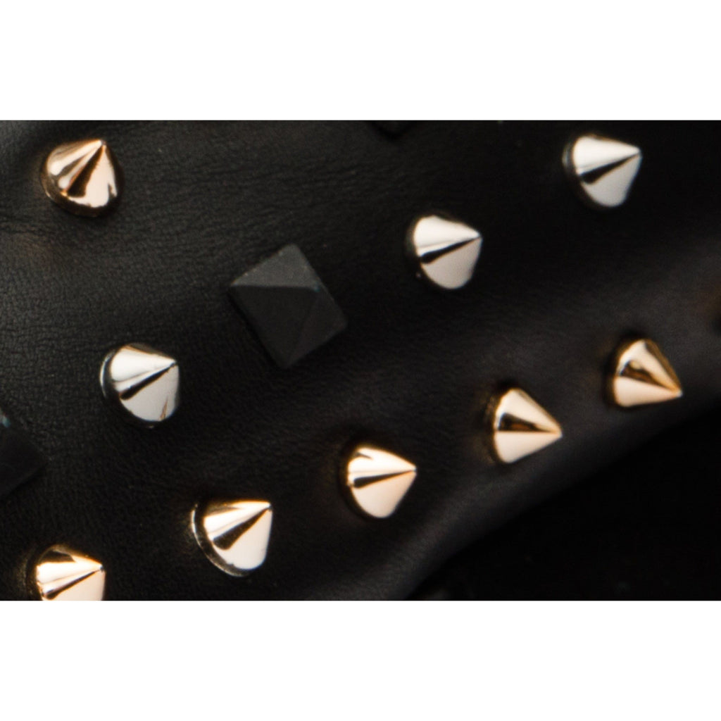 Vinci The Infanta Black Spike Leather Women Sneaker Limited Edition