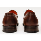 Vinci  Amsterdam Tan Bit Loafer Men Leather Dress Shoes