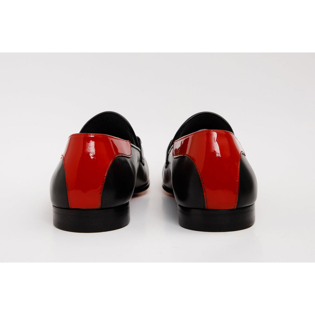 The Maratea Black Leather shoe Bit Loafer Men  Shoe