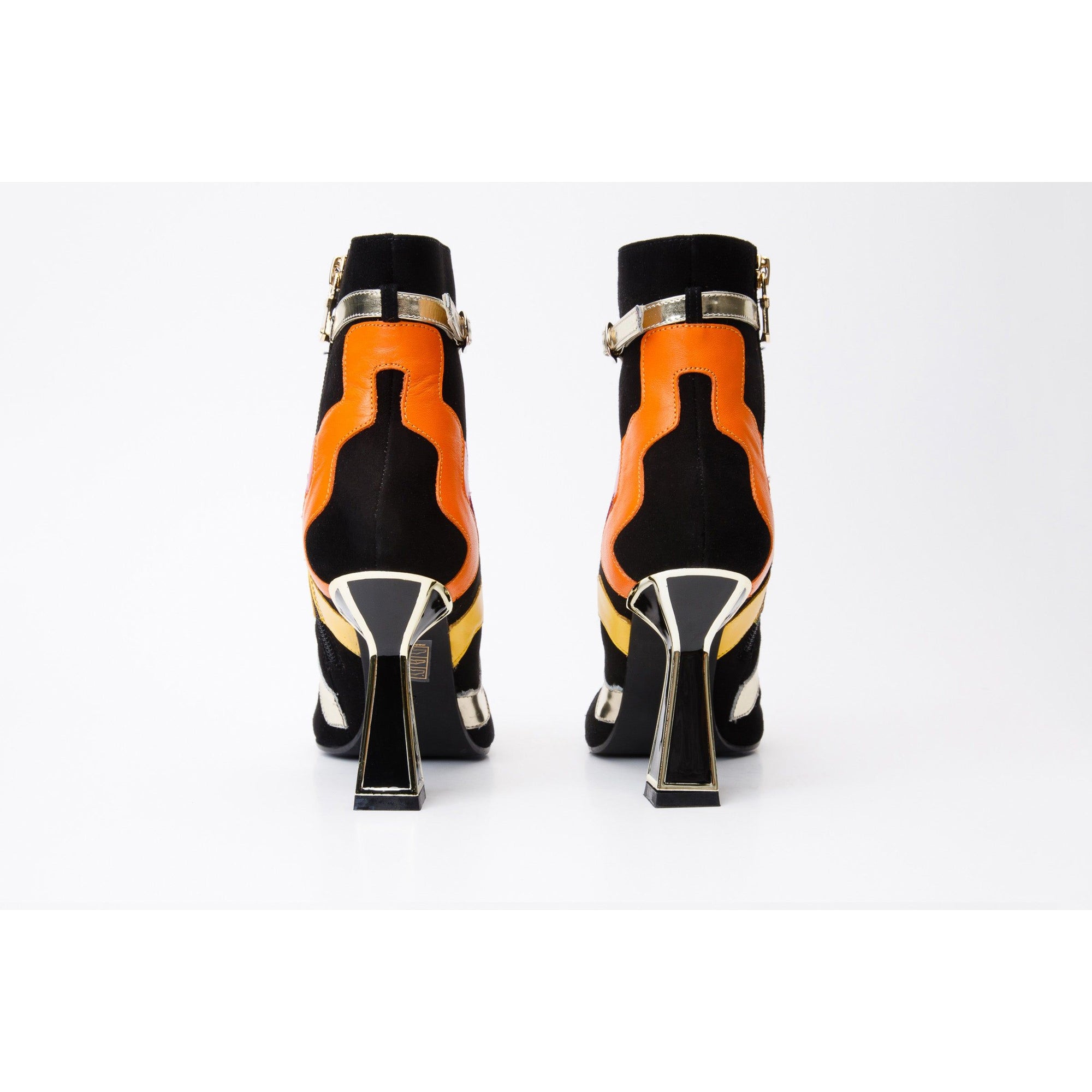 The Tario Black Suede Leather Ankle Women Boot